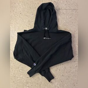 Urban Outfitters Embroidered Champion Black Pullover with Logo